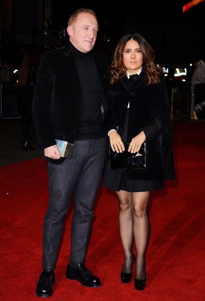 Francois-Henri Pinault;Salma Hayek;<br>Exodus: Gods and Kings UK Film Premiere - Arrivals