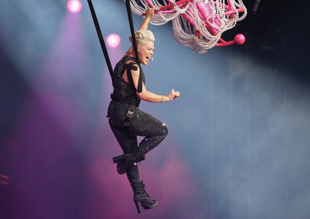 Pink Picture 369 Pink Performing on Her Beautiful Trauma Tour