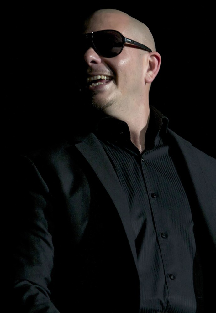 Pitbull;<br>Pitbull Performing on Stage at The Ricoh Coliseum