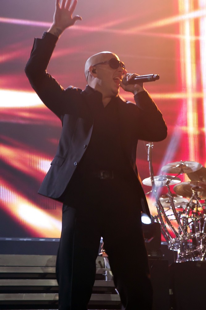 Pitbull;<br>Pitbull Performing on Stage at The Ricoh Coliseum