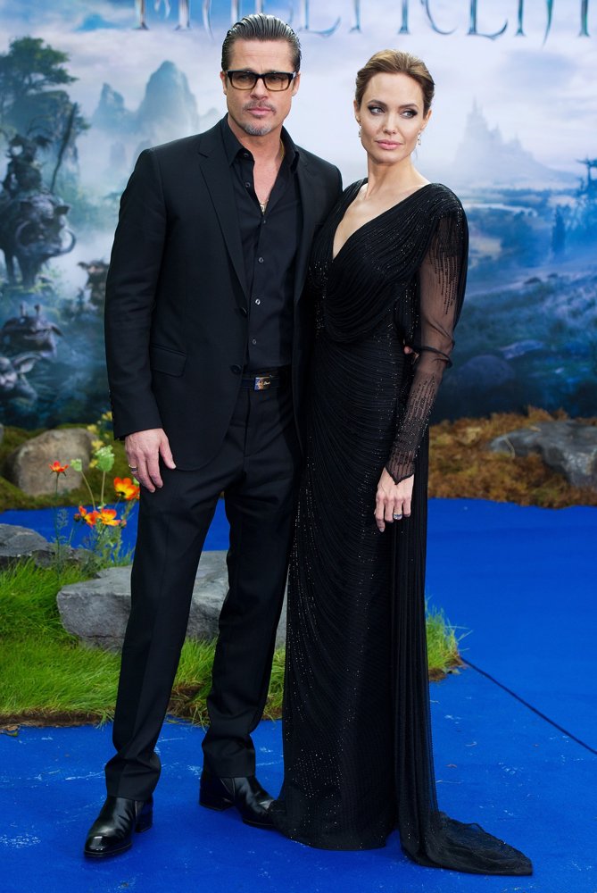 Brad Pitt;Angelina Jolie;<br>Maleficent - Private Reception Event - Arrivals