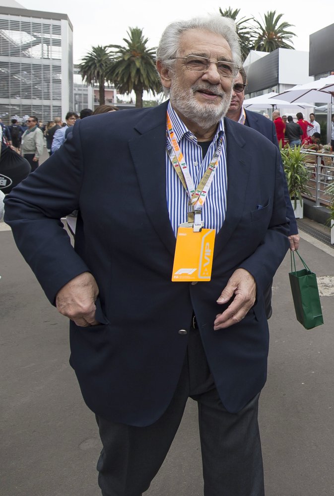 Placido Domingo;<br>F1 Mexican Grand Prix - Race Day