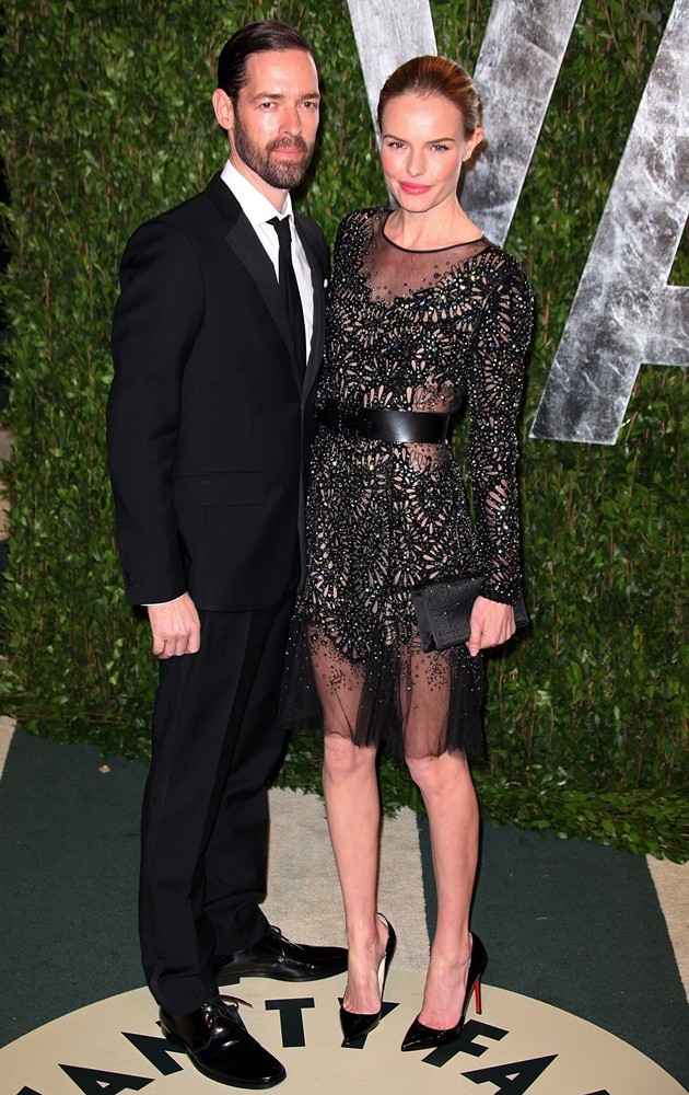 Michael Polish;Kate Bosworth;<br>2012 Vanity Fair Oscar Party - Arrivals