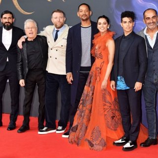 Numan Acar, Alan Menken, Guy Ritchie, Will Smith, Naomi Scott, Mena Massoud, Navid Negahban in Berlin Premiere of Aladdin
