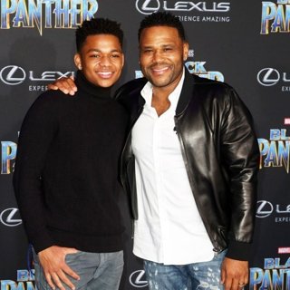 Nathan Anderson, Anthony Anderson in World Premiere of Marvel Studios' Black Panther - Arrivals