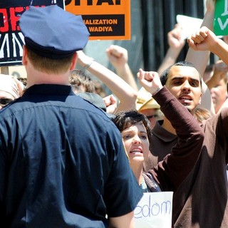 Filming on The Set of The Dictator