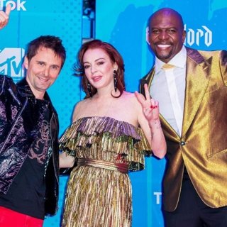 Matthew Bellamy, Lindsay Lohan, Terry Crews in 25th MTV Europe Music Awards - Arrivals