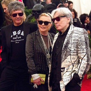 Clem Burke, Debbie Harry, Chris Stein, Blondie in PUNK: Chaos to Couture Costume Institute Gala
