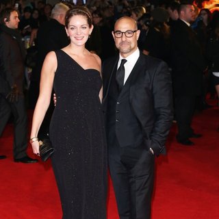 Felicity Blunt, Stanley Tucci in The Hunger Games: Mockingjay, Part 1 World Premiere - Arrivals