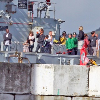 Filming Scenes Onboard A Warship for New Movie World War Z