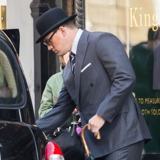Channing Tatum Films Scenes for Kingsman: The Golden Circle