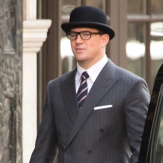 Channing Tatum Films Scenes for Kingsman: The Golden Circle
