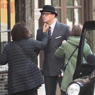 Channing Tatum Films Scenes for Kingsman: The Golden Circle