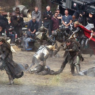 Filming Scenes for The Movie Thor: The Dark World