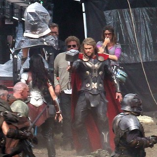 Filming Scenes for The Movie Thor: The Dark World