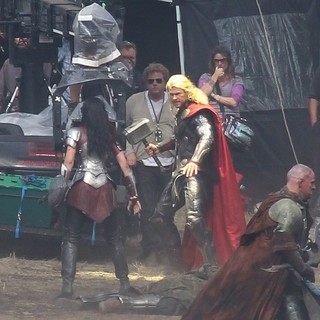 Filming Scenes for The Movie Thor: The Dark World