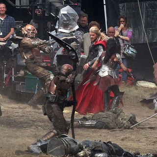 Filming Scenes for The Movie Thor: The Dark World