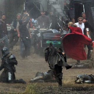 Filming Scenes for The Movie Thor: The Dark World