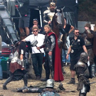 Filming Scenes for The Movie Thor: The Dark World