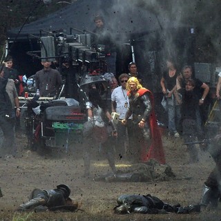 Filming Scenes for The Movie Thor: The Dark World