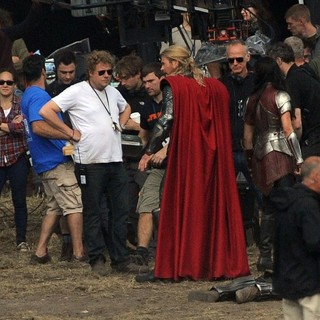 Filming Scenes for The Movie Thor: The Dark World