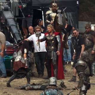 Filming Scenes for The Movie Thor: The Dark World