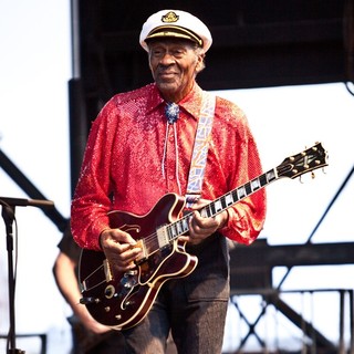 Chuck Berry in Chuck Berry Performs During The Las Vegas Rockabilly Weekend