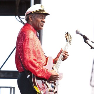Chuck Berry in Chuck Berry Performs During The Las Vegas Rockabilly Weekend