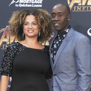 Bridgid Coulter, Don Cheadle in Avengers: Infinity War Premiere