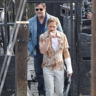 On The Set of Movie The Nice Guys Filming
