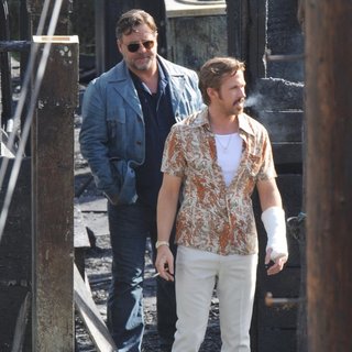 On The Set of Movie The Nice Guys Filming