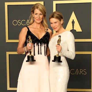 Laura Dern, Renee Zellweger in 92nd Academy Awards - Press Room