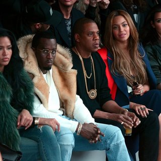 Beyonce, Jay-Z, Kim Kardashian, Anna Wintour Sit Front Row at Kanye West's Fashion Show