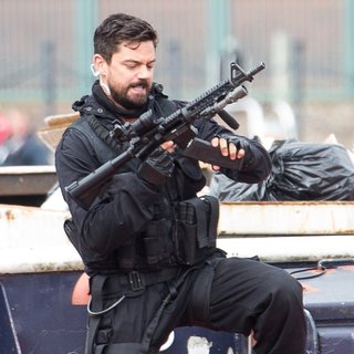 Dominic Cooper Filming Stratton