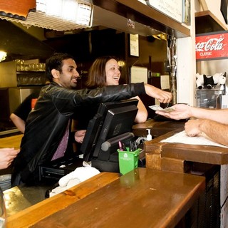 Jesse Eisenberg and Aziz Ansari Serve Pizza to Promote 30 Minutes or Less