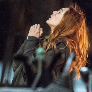 Elizabeth Olsen Films Scenes for Movie Avengers: Infinity War