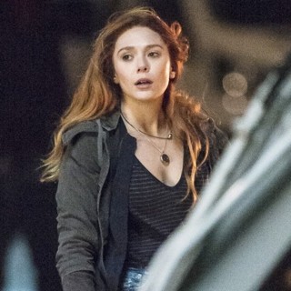 Elizabeth Olsen Films Scenes for Movie Avengers: Infinity War