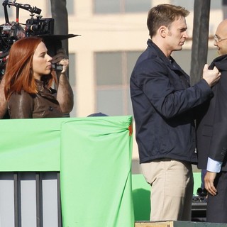 Filming Scenes for Movie Captain America: The Winter Soldier