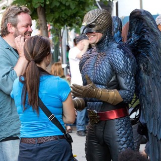 Filming Scenes for Movie Birdman on Location