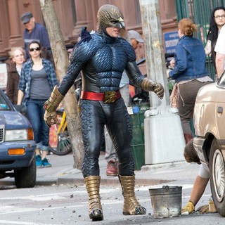 Filming Scenes for Movie Birdman on Location