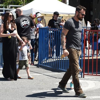 Megan Fox and Brian Austin Green Take Their Sons to The Farmers Market