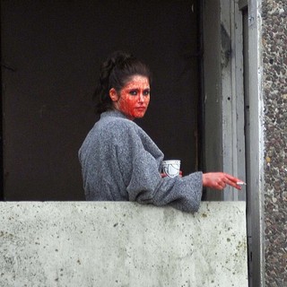 Gemma Arterton and Saoirse Ronan During A Break from Filming Byzantium