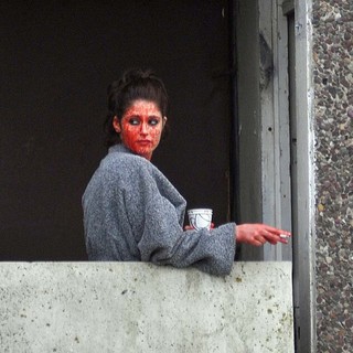 Gemma Arterton and Saoirse Ronan During A Break from Filming Byzantium