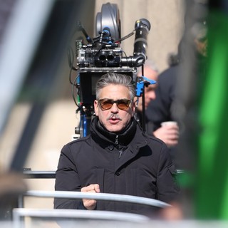 On The Set of Movie The Monuments Men