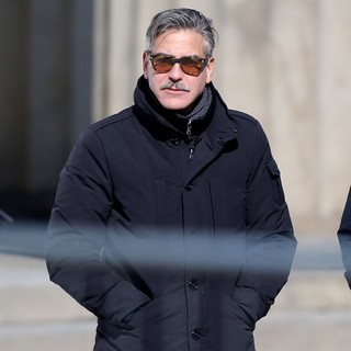 On The Set of Movie The Monuments Men