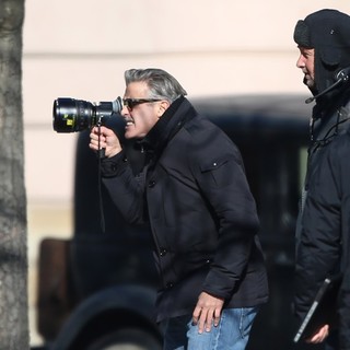 On The Set of Movie The Monuments Men