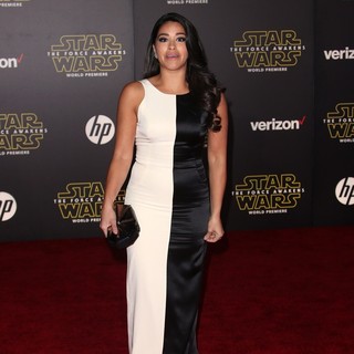 Gina Rodriguez in Premiere of Star Wars: The Force Awakens