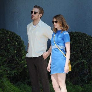 Scene in Movie La La Land Filming