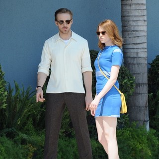 Scene in Movie La La Land Filming