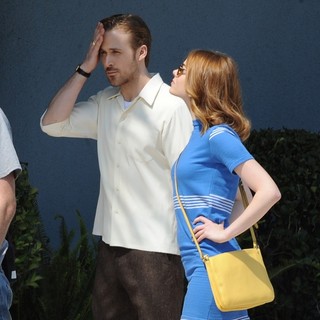 Scene in Movie La La Land Filming